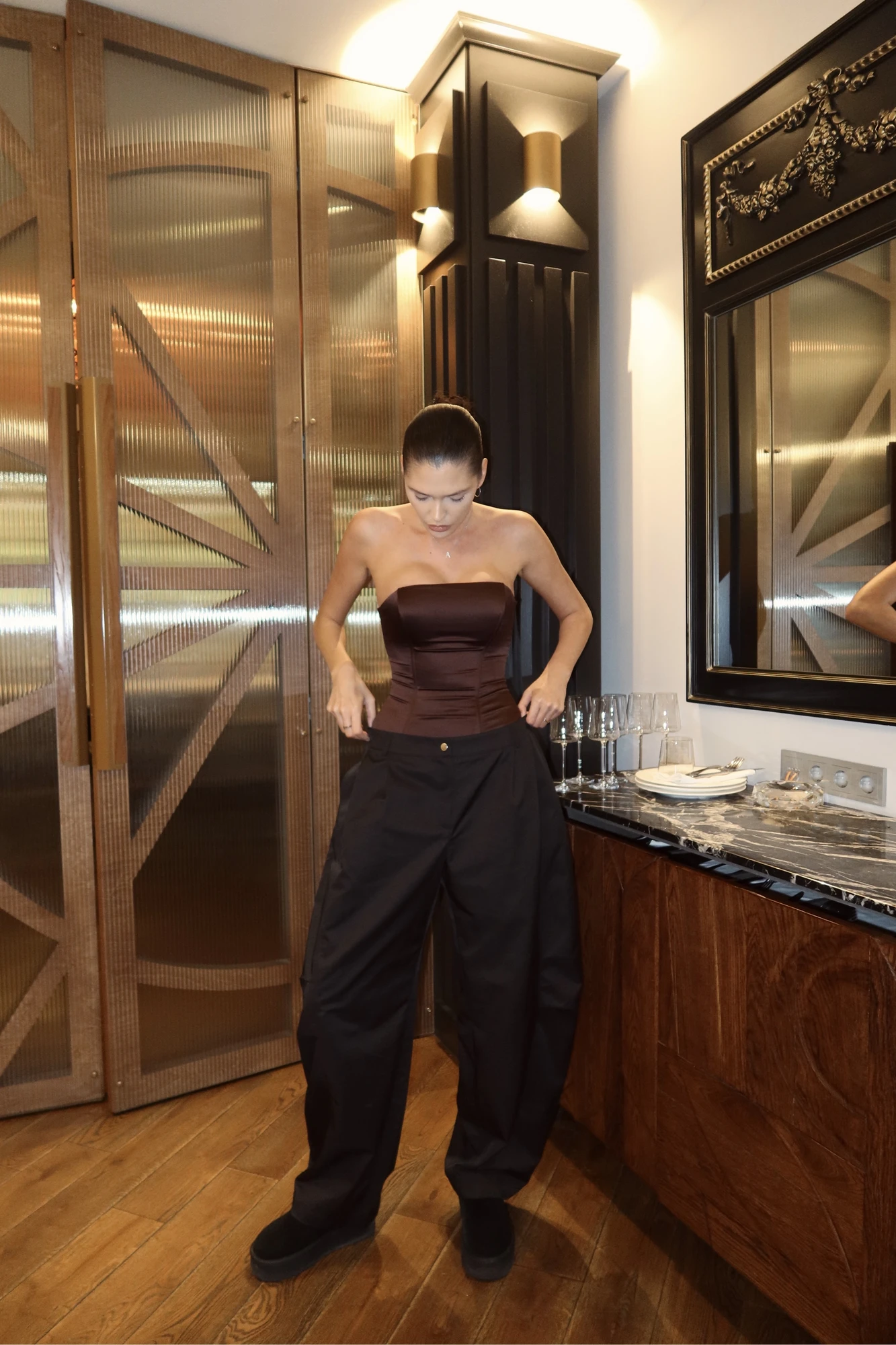 Топ - бандо, шоколадный - Фото 3