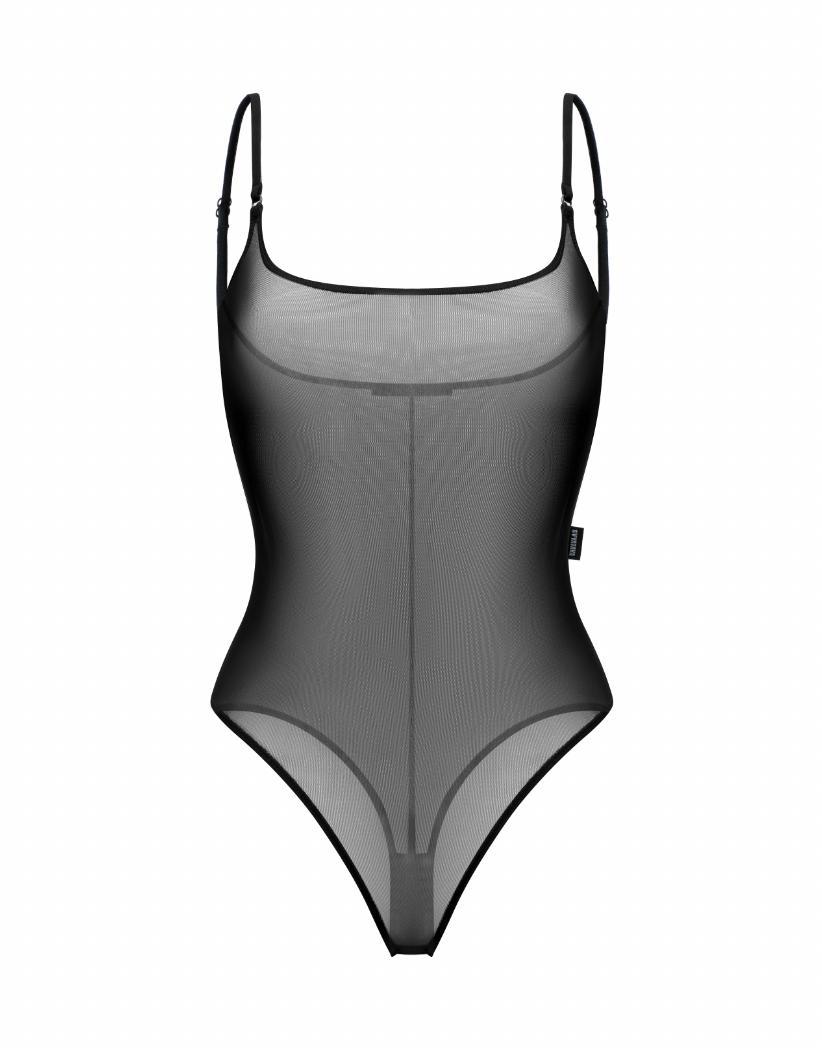 Боди из сетки SVYATAYA, черный - Фото 2