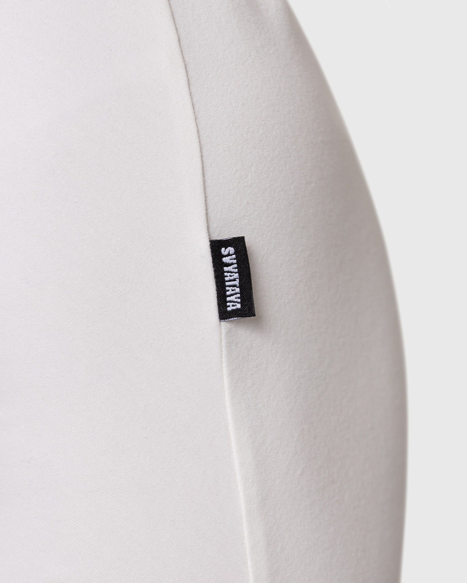 Платье - футболка мини, молочный - Фото 7