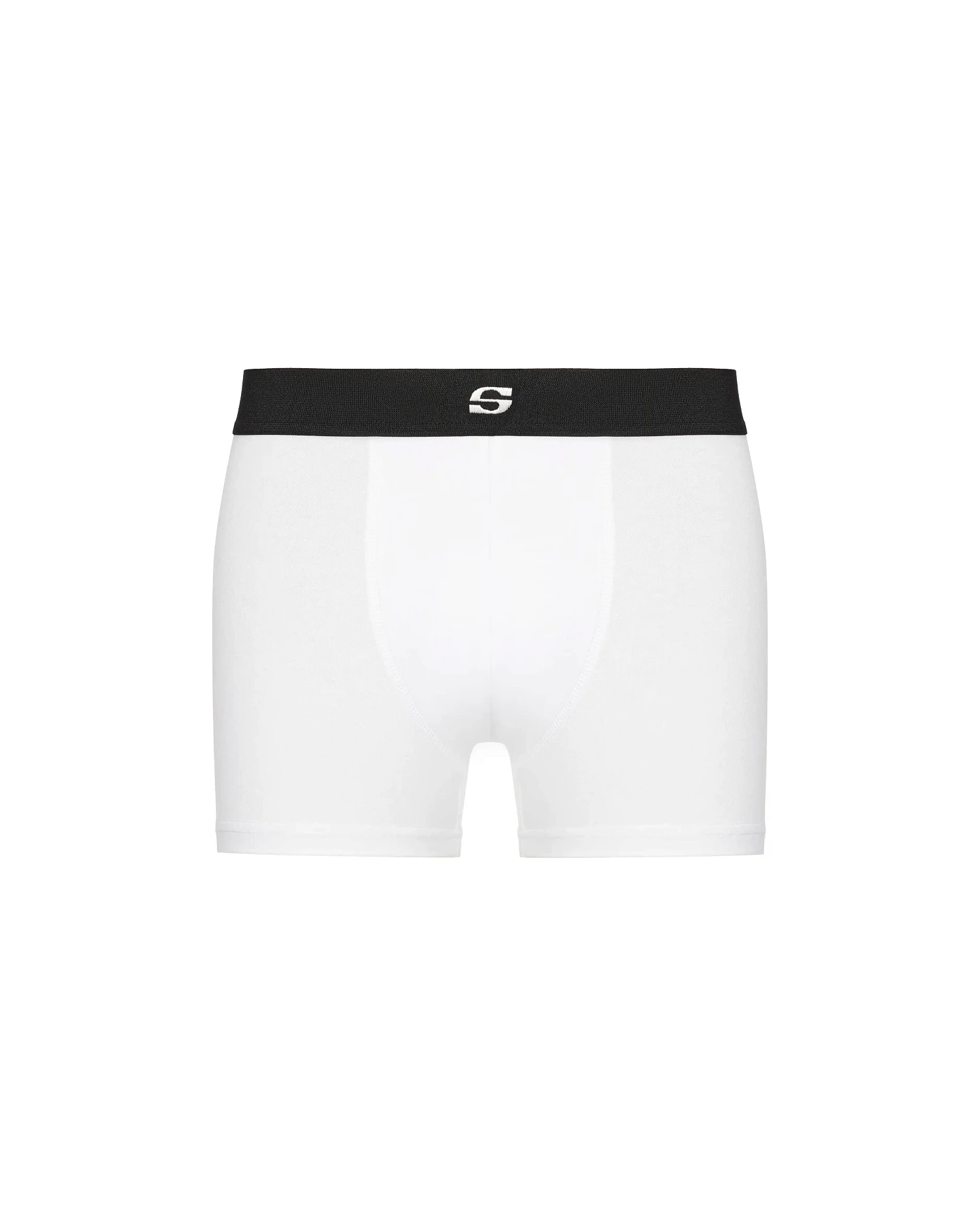 Трусы из вискозы с вышивкой "S", белый - Фото 1