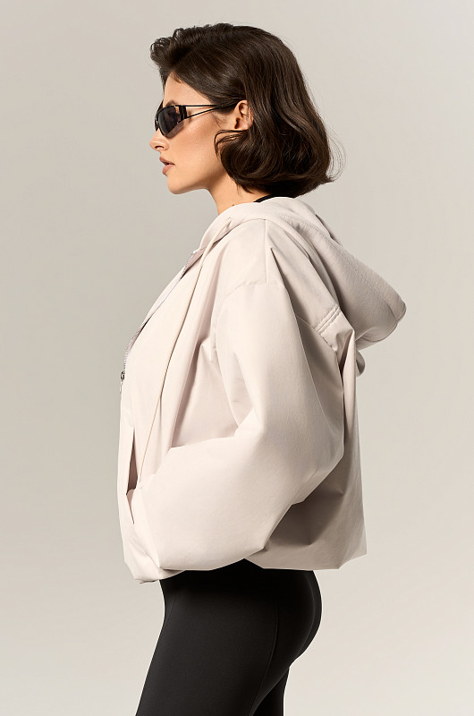 Бомбер объемный, платиновый - Фото 4