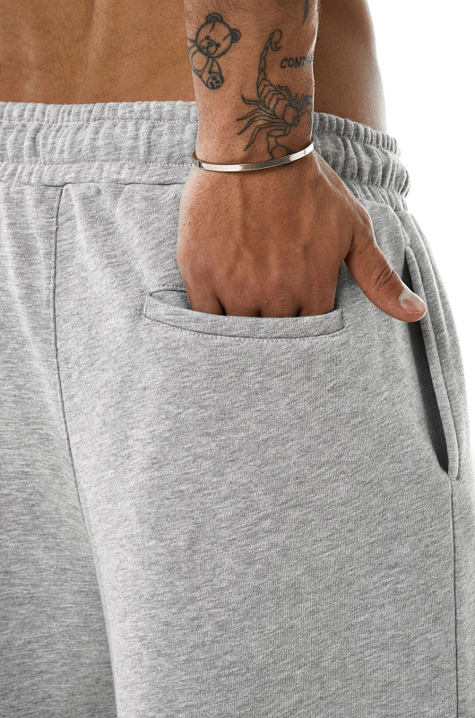 Шорты SVYATOY, серый меланж - Фото 3