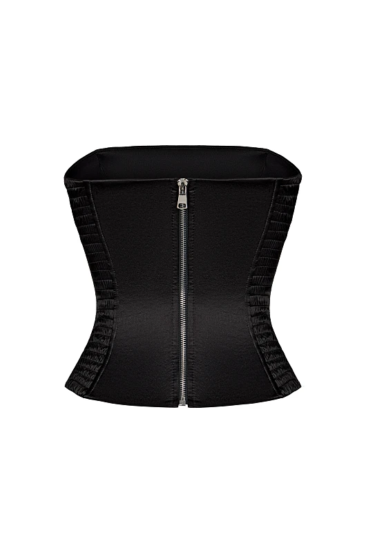 Топ - бандо, черный - Фото 2