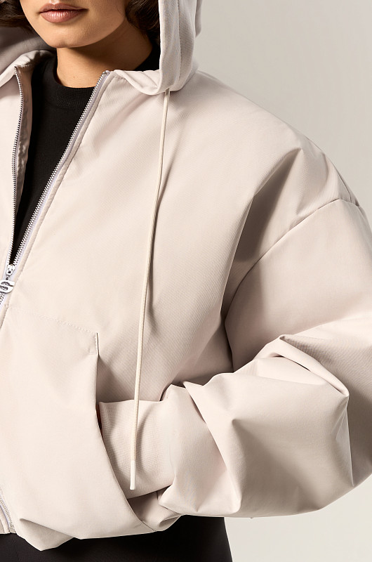 Бомбер объемный, платиновый - Фото 3