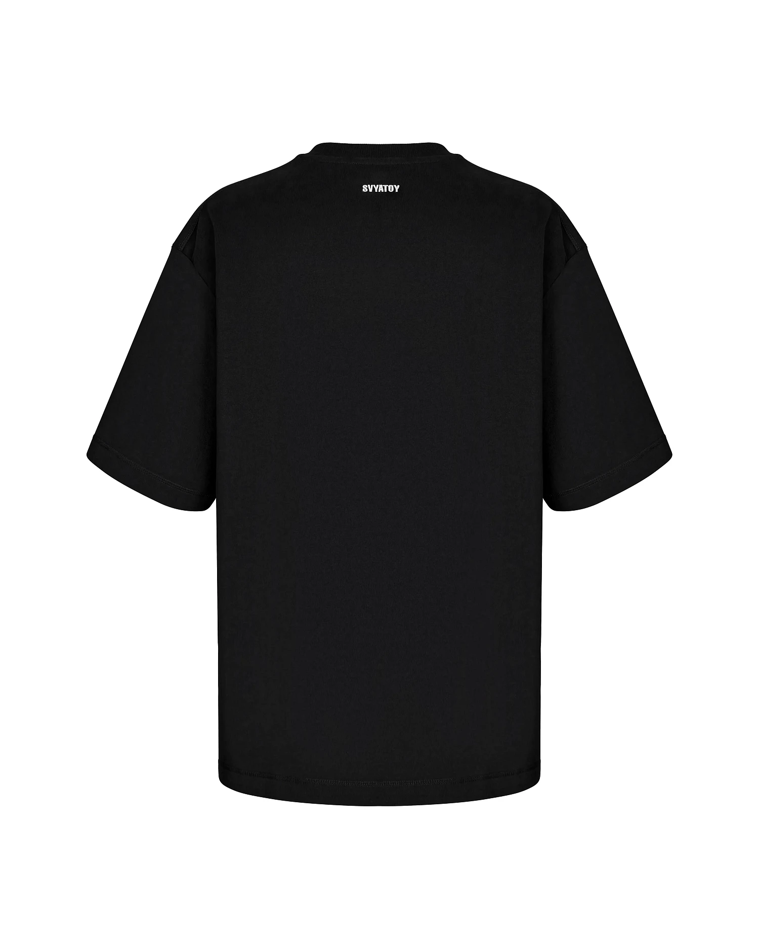 Футболка с рельефами SVYATOY, черный - Фото 2