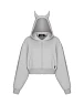 Худи - чертенок, пепельный