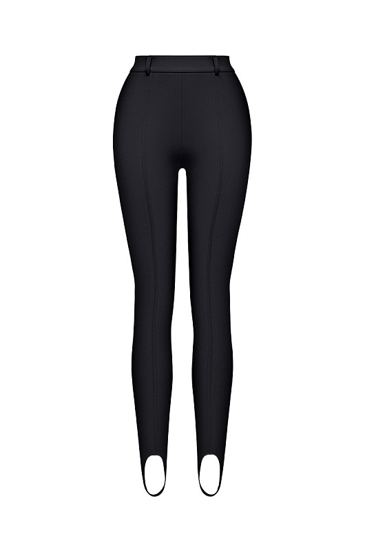 Леггинсы со штрипками SVYATAYA, черный - Фото 1