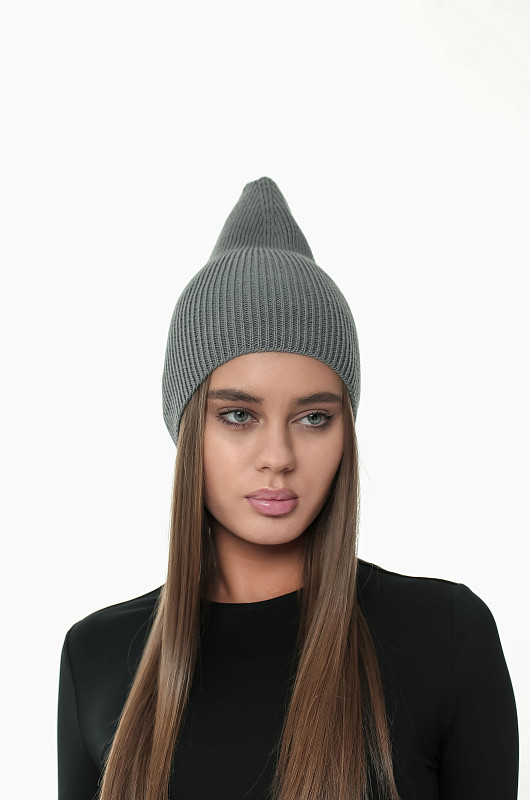 Шапка базовая, графитовый - Фото 1