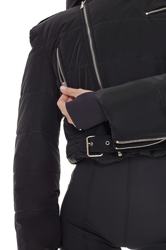 Пуховик - косуха, черный - Фото 5