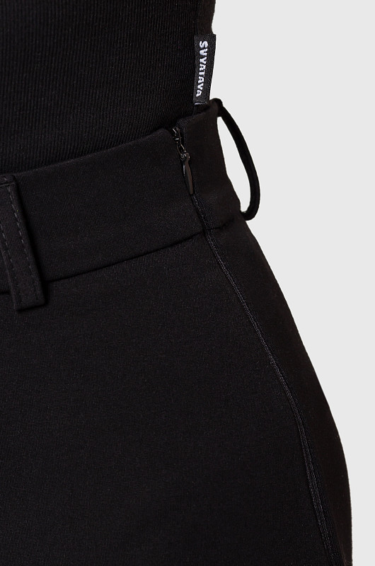 Шорты мини эластичные, черный - Фото 7