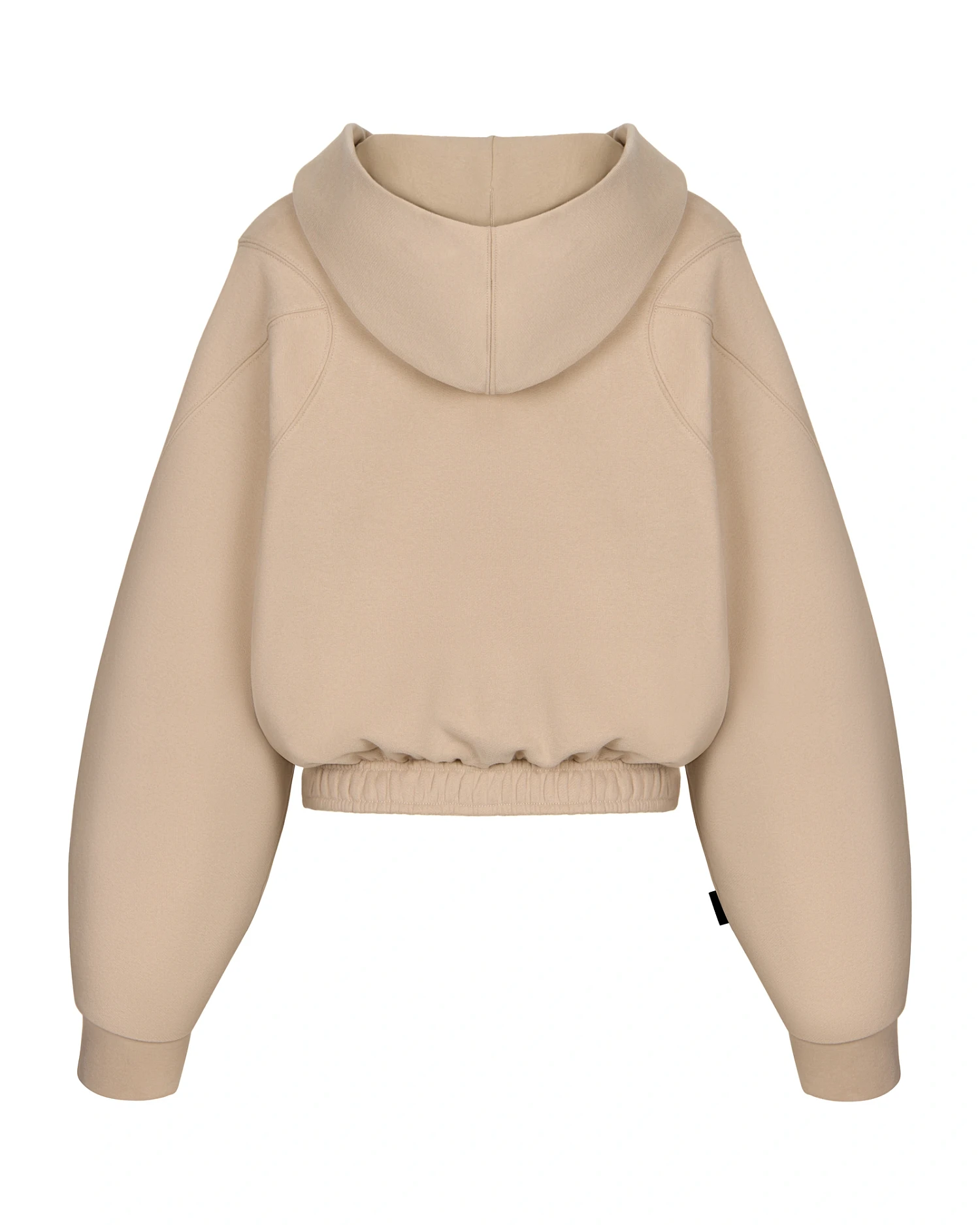 Зип - худи SVYATAYA укороченный, бежевый - Фото 2