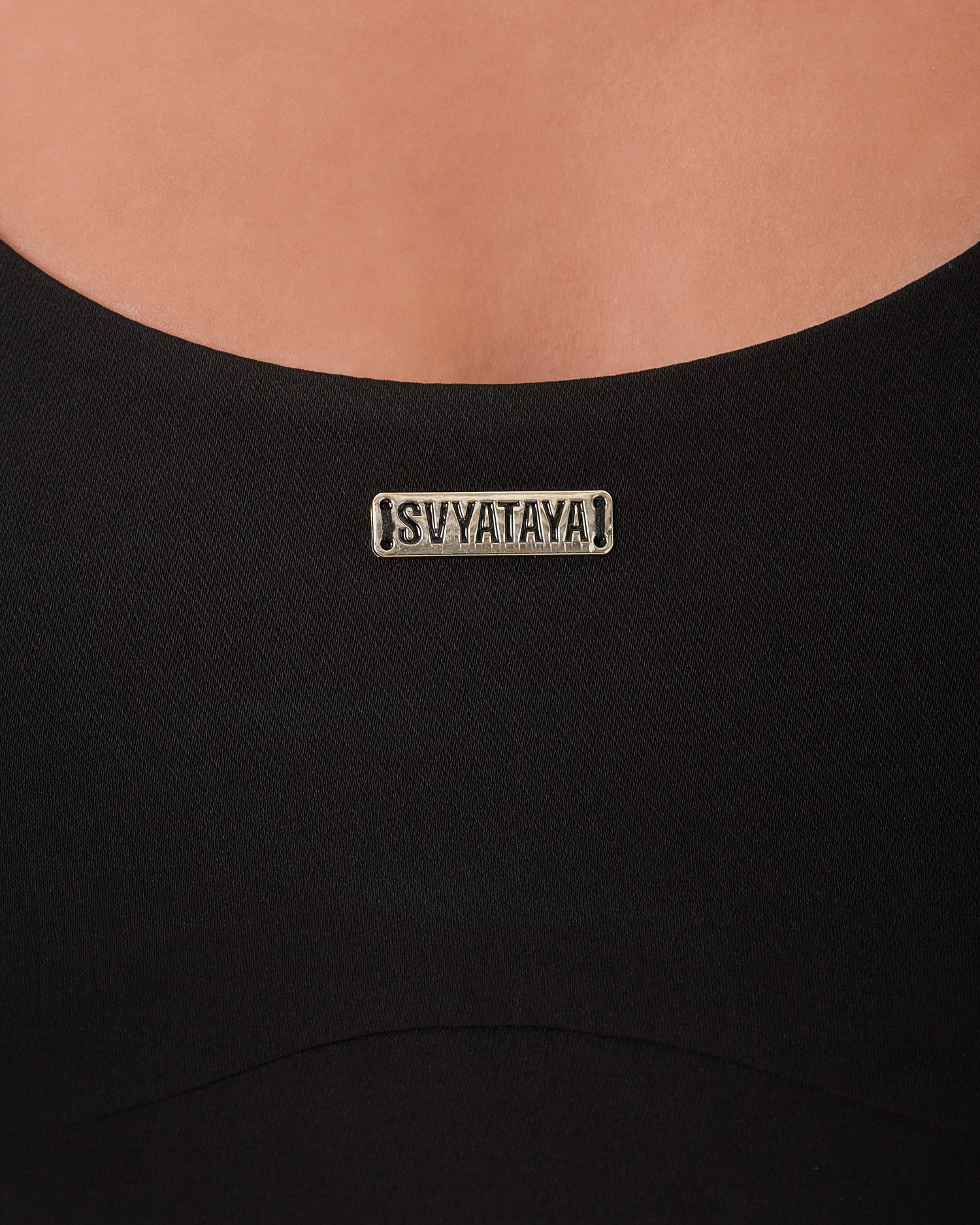 Боди с рельефом, черный - Фото 5