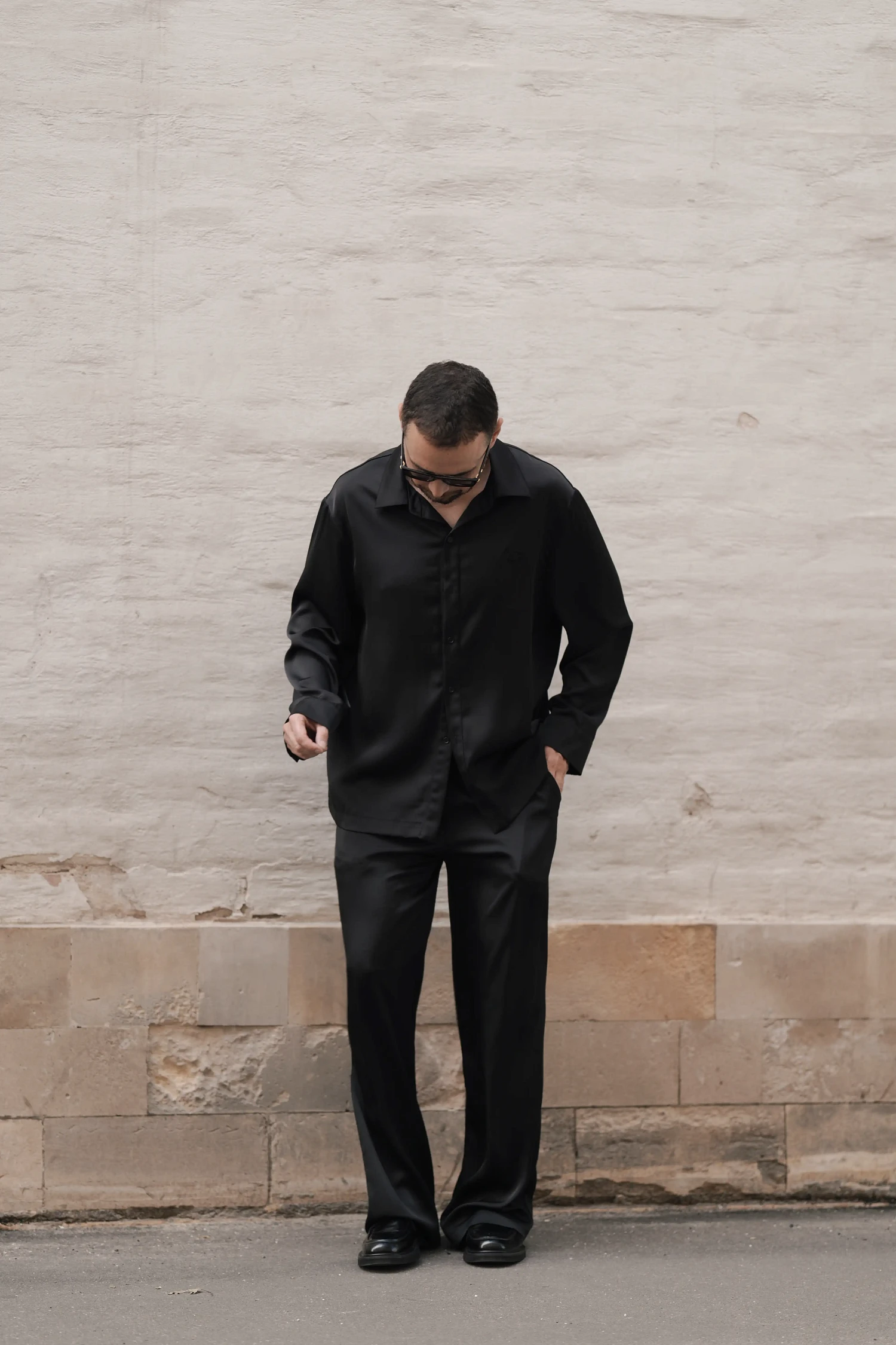 Рубашка шелковая SVYATOY, черный - Фото 4