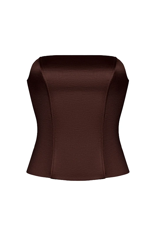 Топ - бандо, шоколадный - Фото 1