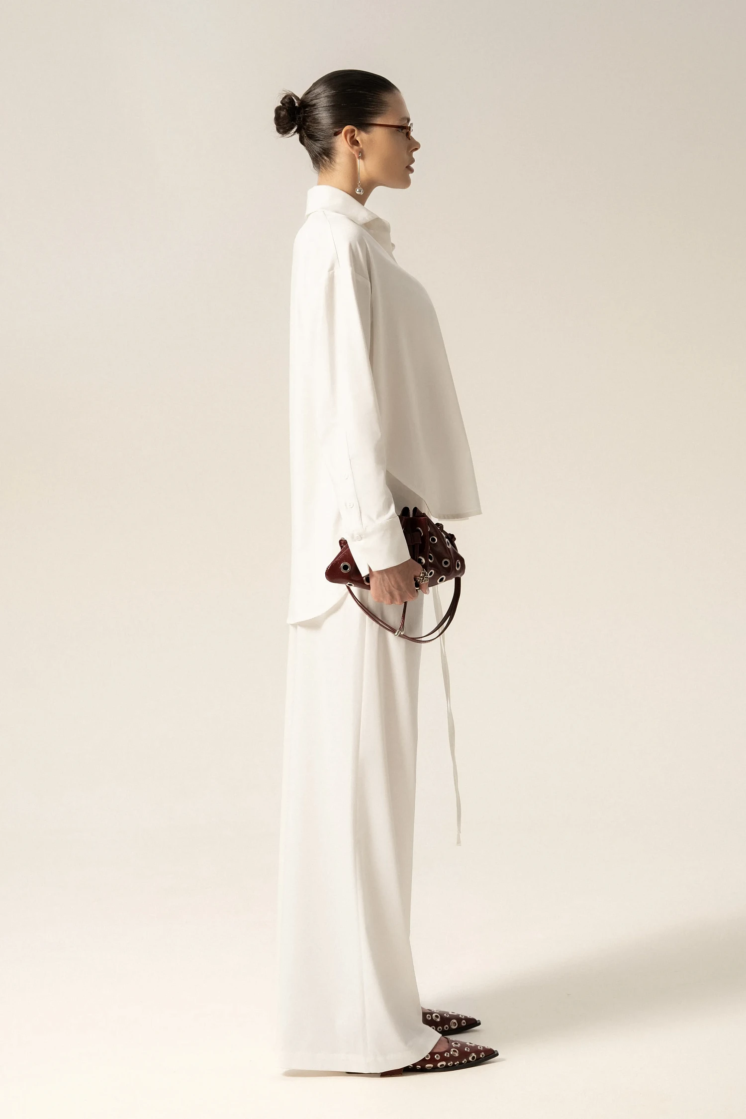 Рубашка базовая SVYATAYA, молочный - Фото 3