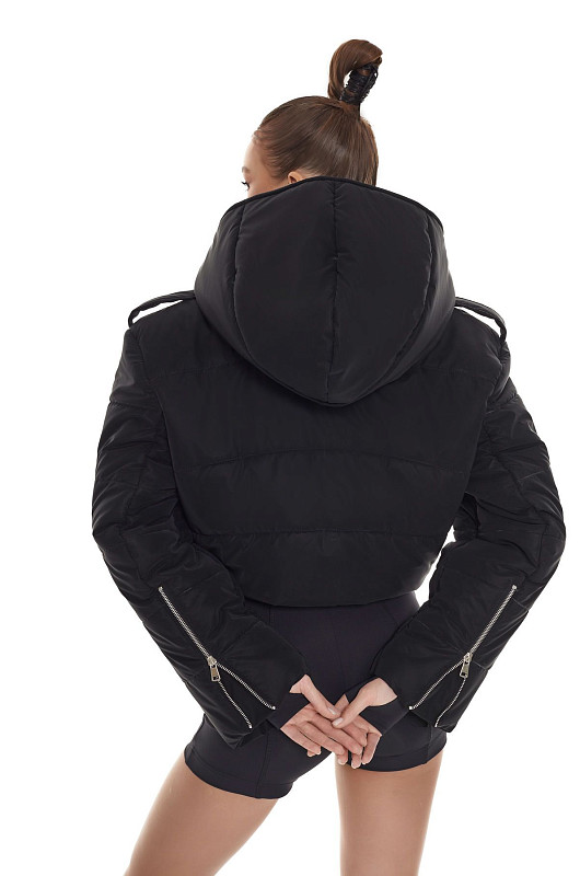 Пуховик - косуха, черный - Фото 8