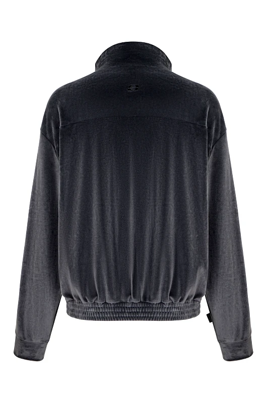 Олимпийка из велюра SVYATOY, графитовый - Фото 2