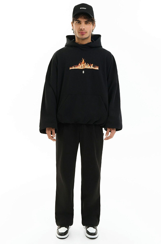 Худи oversize SVYATOY, черный - Фото 4