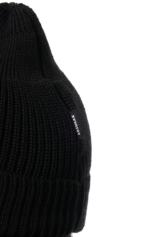 Шапка докер, черный - Фото 3