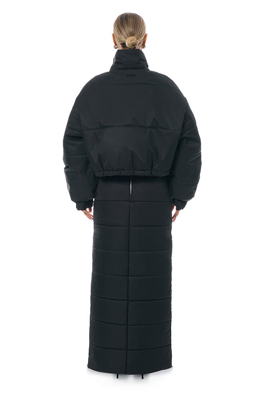 Юбка из мембраны, черный - Фото 5