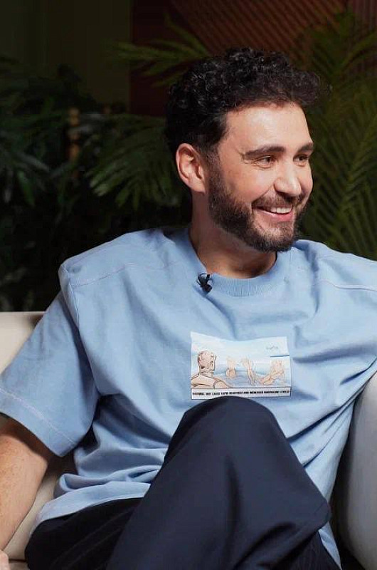 Футболка базовая charity giver 5, пастельно - синий - Фото 3