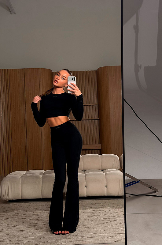 Леггинсы - клеш SVYATAYA, черный - Фото 2