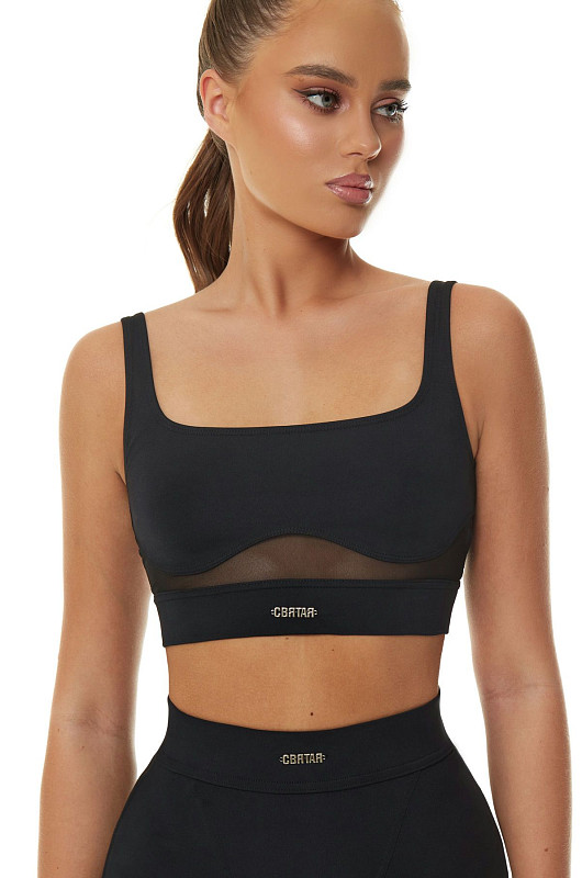 Топ SPORT, черный - Фото 2