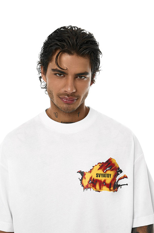 Футболка объемная SVYATOY, белый - Фото 4