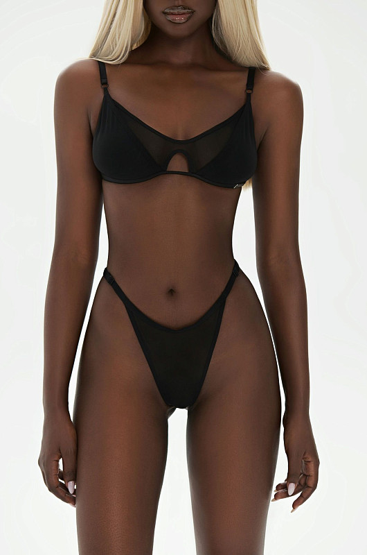 Белье из сетки SVYATAYA, черный - Фото 6