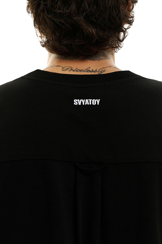 Футболка базовая charity giver 3, черный - Фото 4