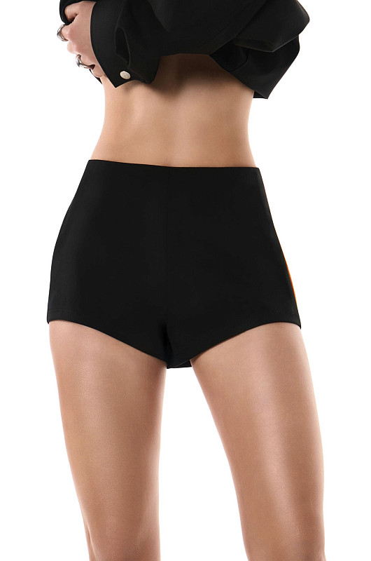 Шорты мини, черный - Фото 1