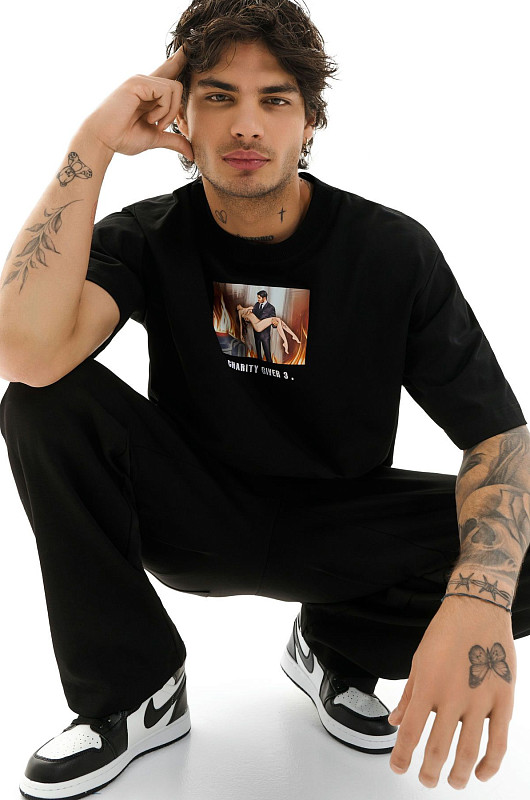 Футболка базовая charity giver 3, черный - Фото 3