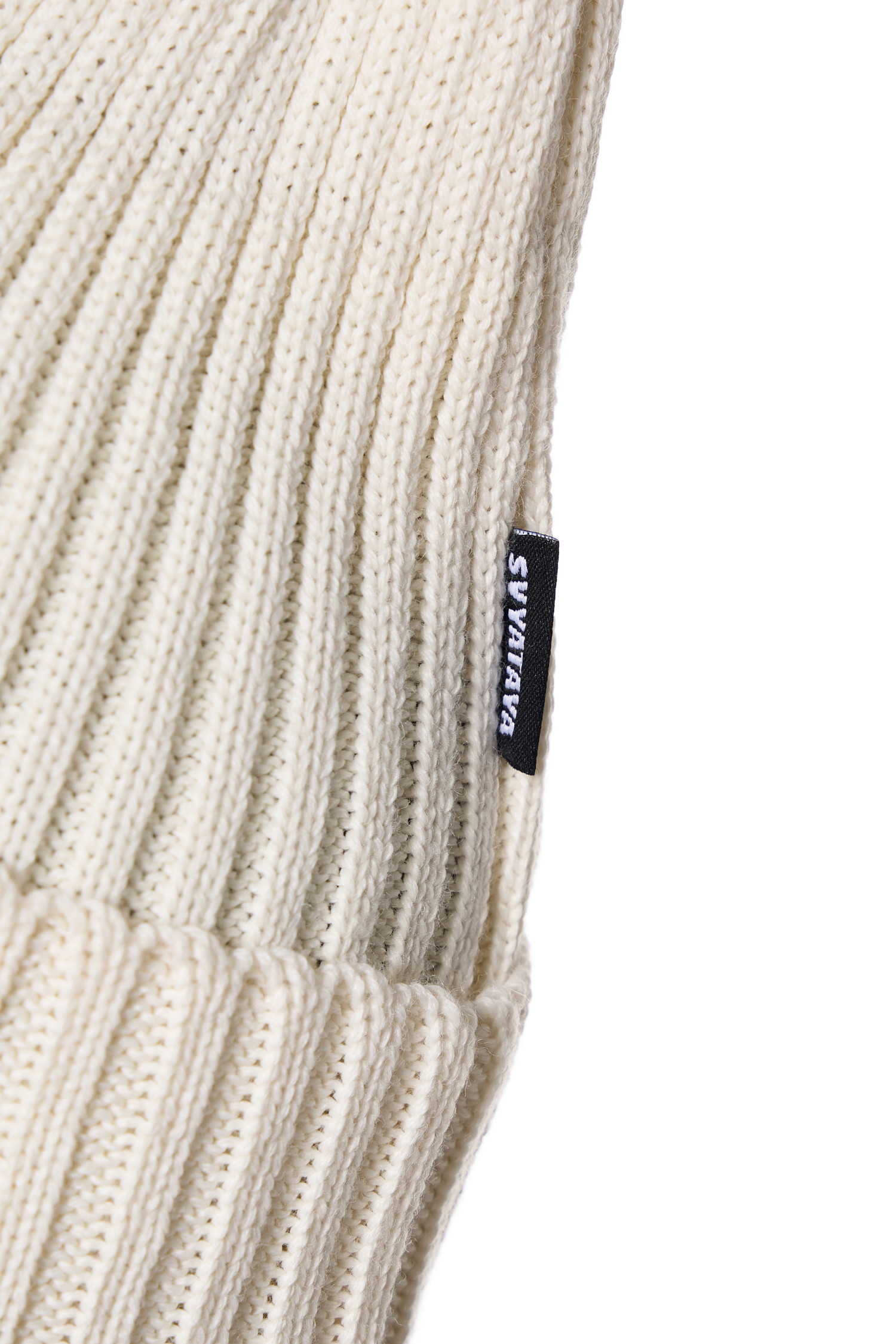 Шапка из мериноса, молочный - Фото 3