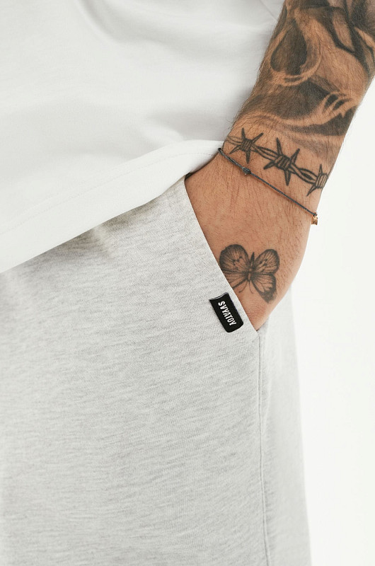 Джоггеры SVYATOY, молочный меланж - Фото 4