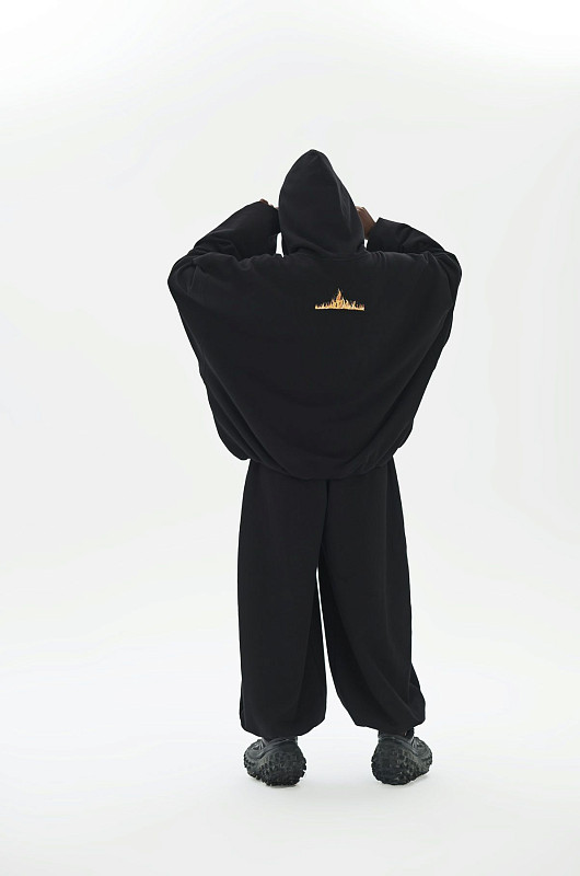 Худи oversize SVYATAYA, черный - Фото 6