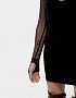 Платье с имитацией корсета, черный - Фото превью 7