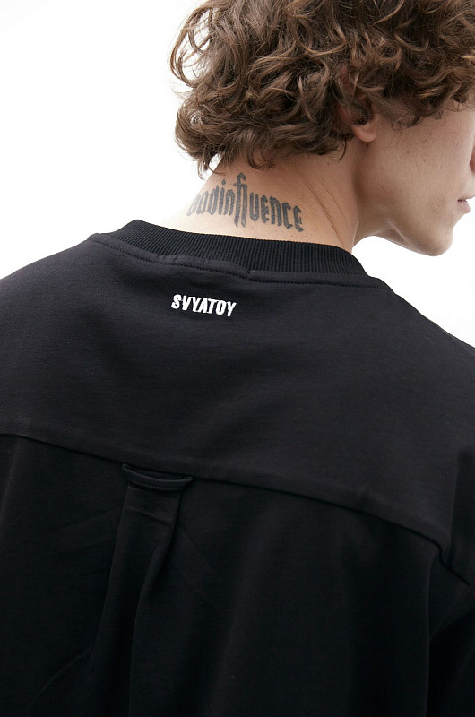 Футболка базовая SVYATOY с иллюстрацией, черный - Фото 5