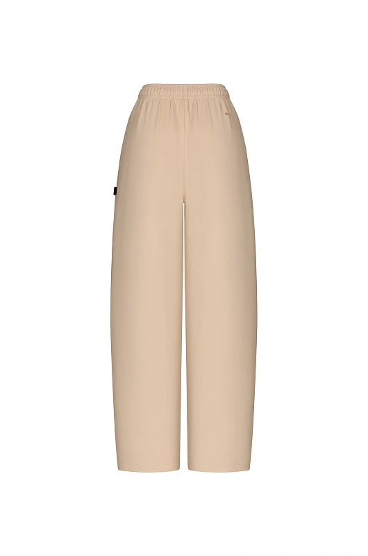 Брюки объемные SVYATAYA, бежевый - Фото 2