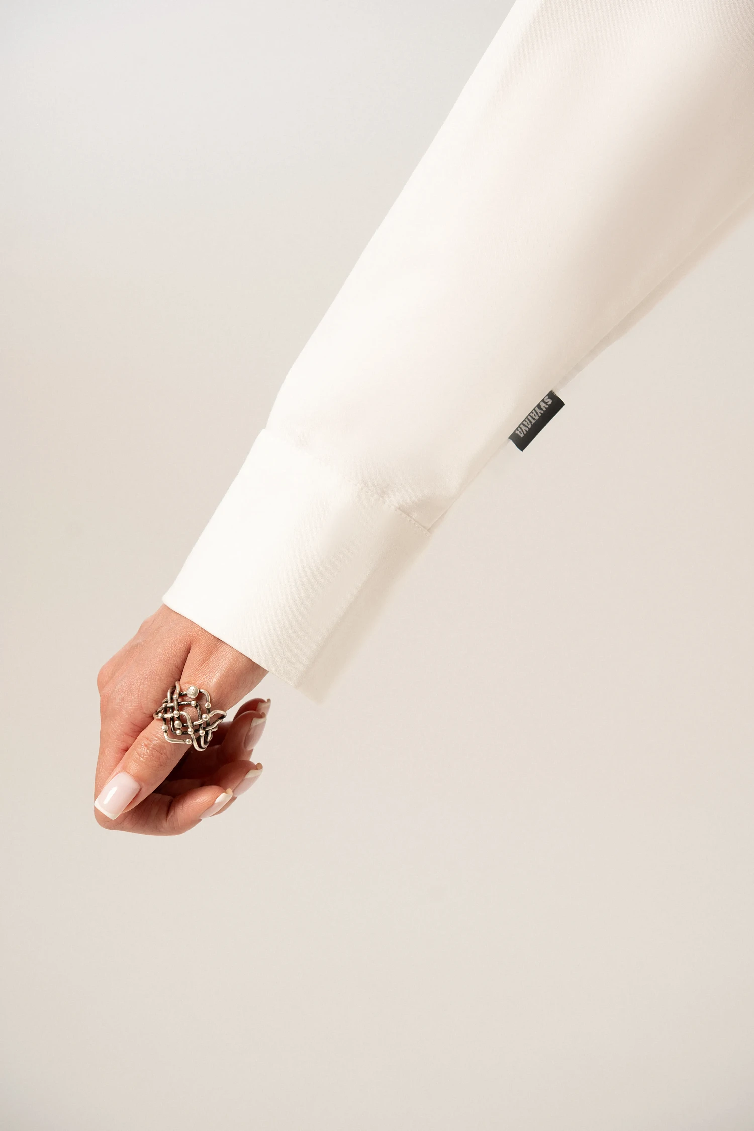 Рубашка базовая SVYATAYA, молочный - Фото 5