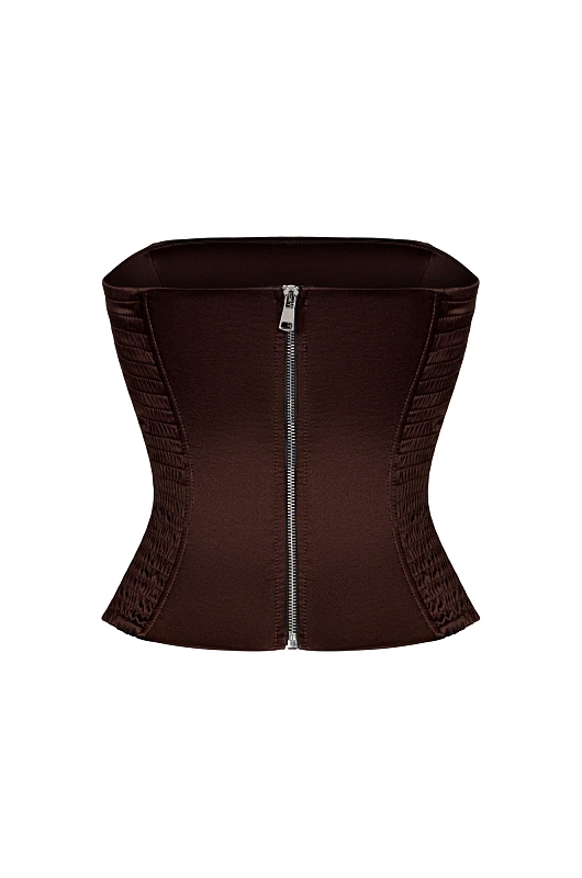 Топ - бандо, шоколадный - Фото 2