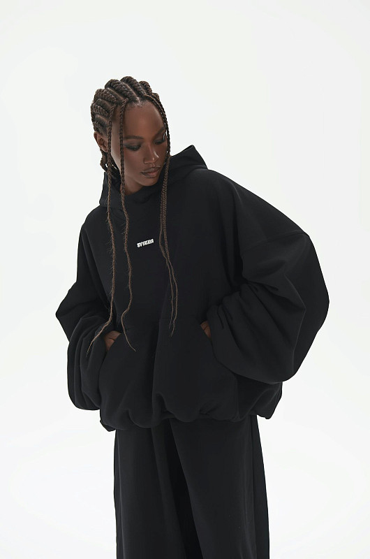 Худи oversize SVYATAYA, черный - Фото 3
