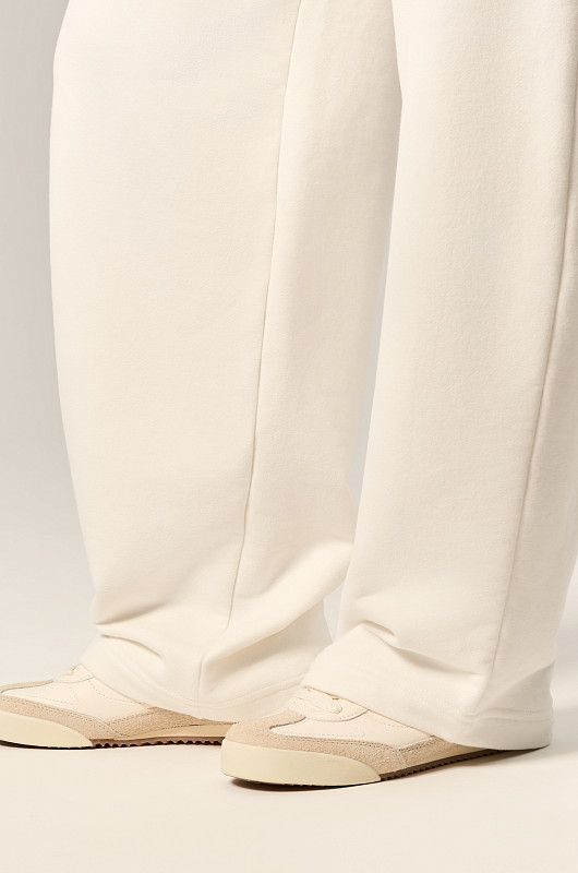 Брюки объемные SVYATAYA, молочный - Фото 6