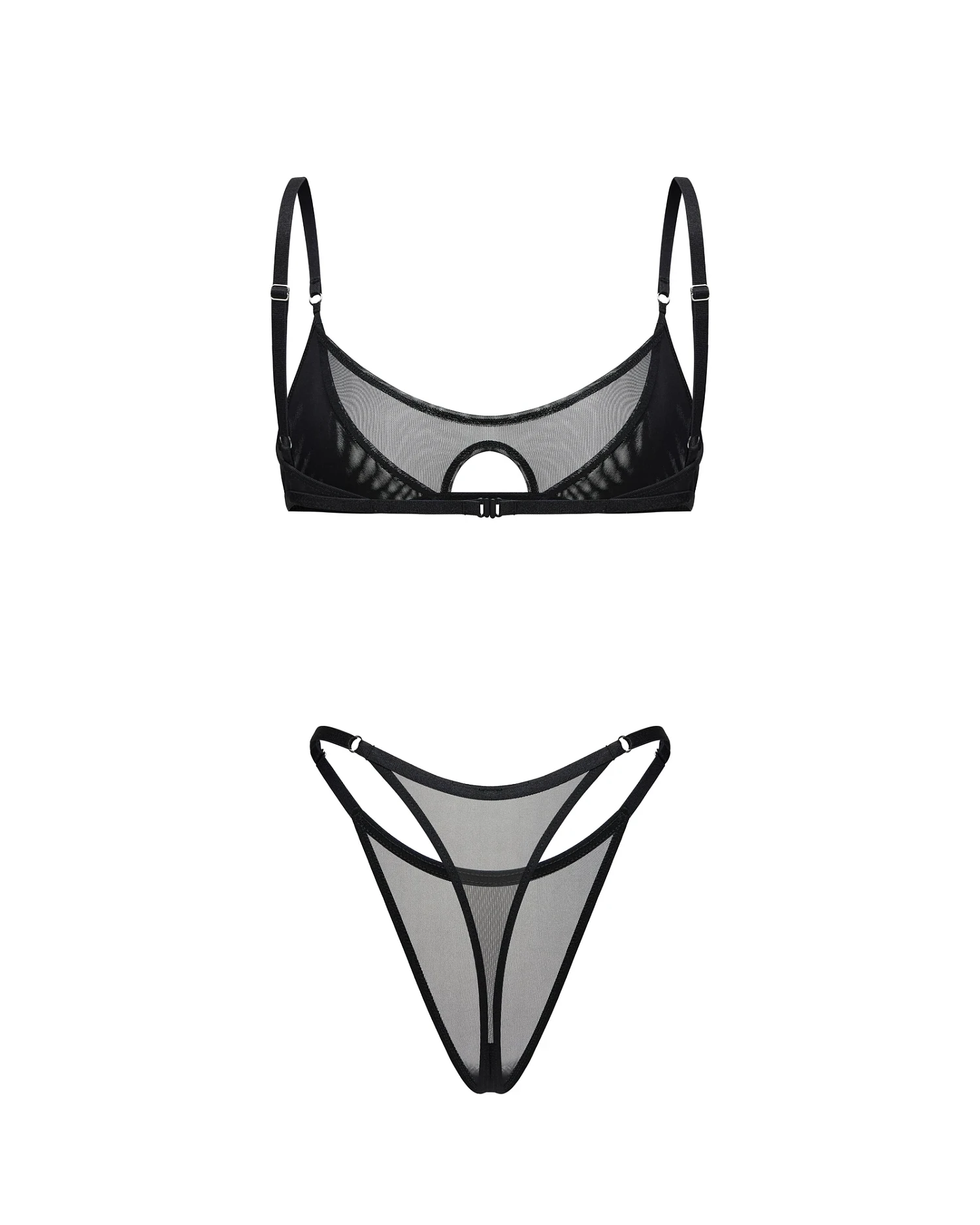 Белье из сетки SVYATAYA, черный - Фото 2