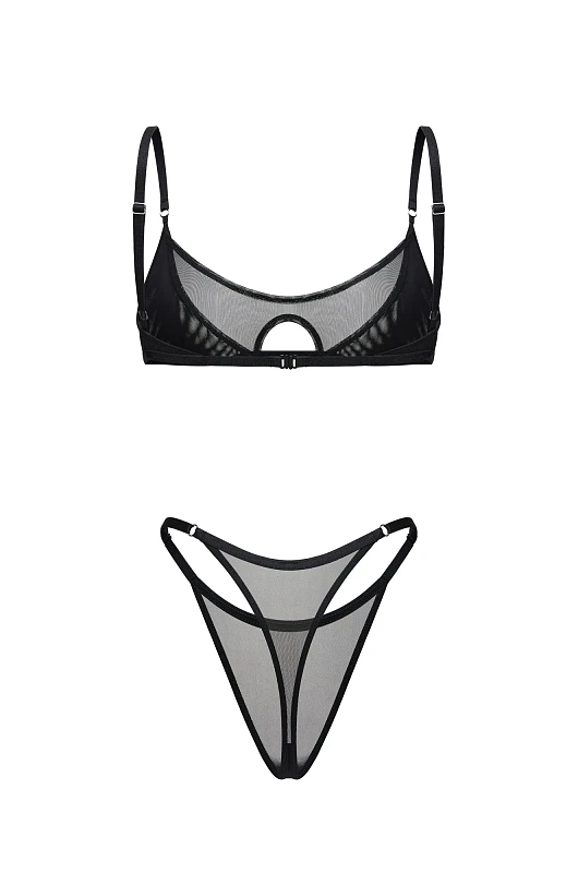 Белье из сетки SVYATAYA, черный - Фото 2