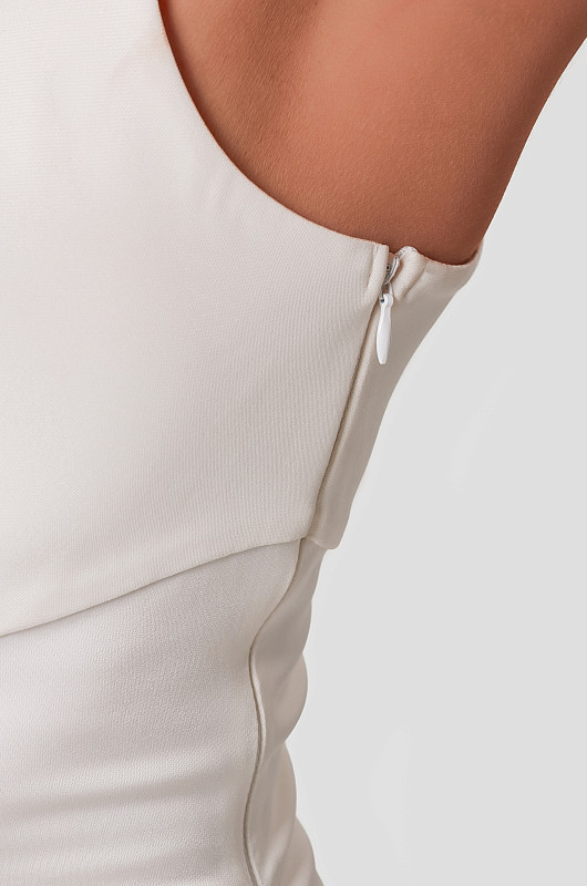 Боди с рельефом, молочный - Фото 4