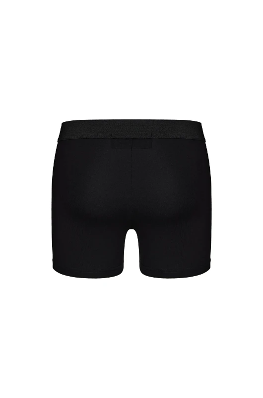 Трусы из вискозы с вышивкой "S", черный - Фото 2