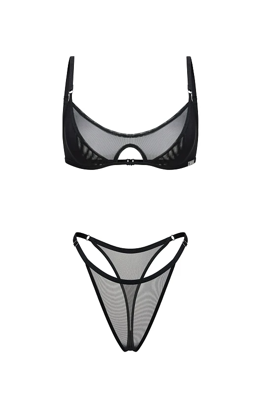 Белье из сетки SVYATAYA, черный - Фото 1