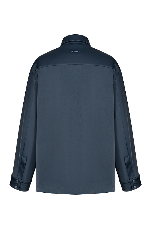 Рубашка шелковая SVYATOY, серый - Фото 2