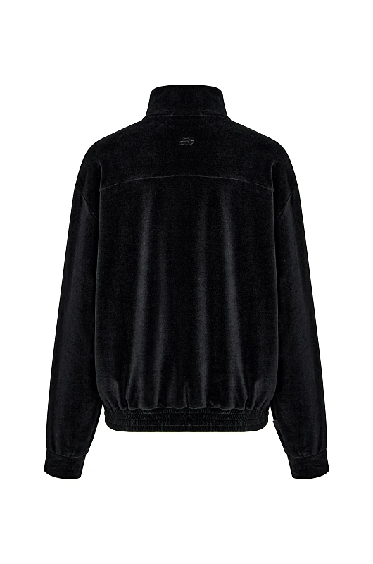 Олимпийка из велюра SVYATOY, черный - Фото 2