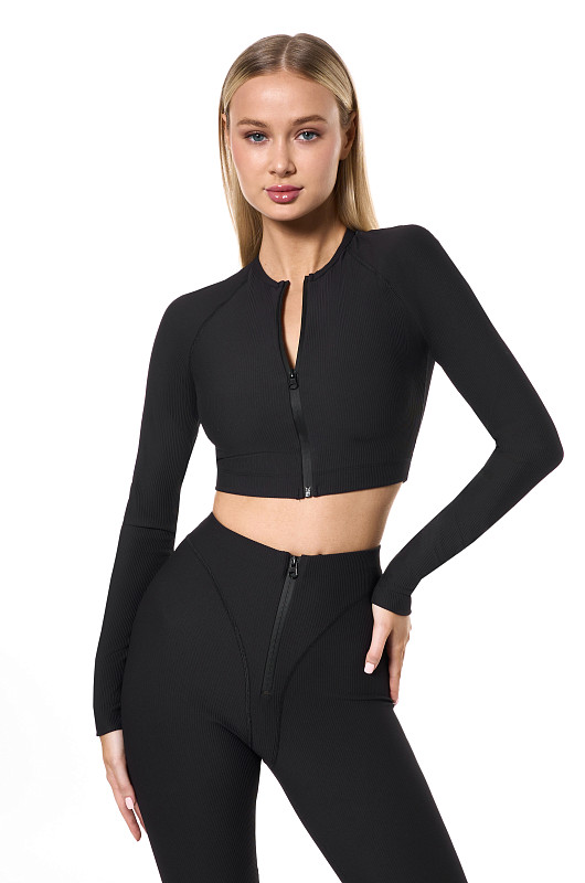 Лосины со штрипками, черный - Фото 2